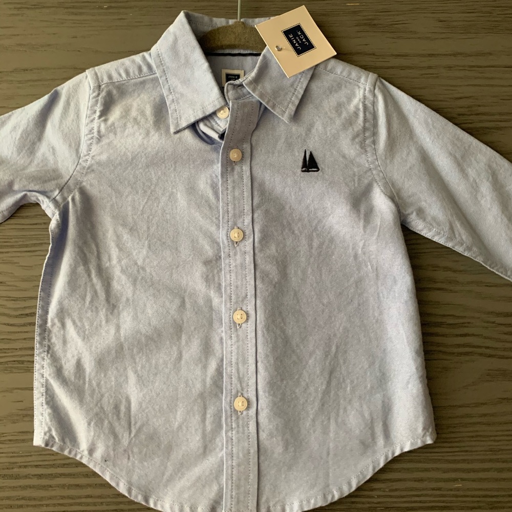 NWT Janie and Jack Button down shirt